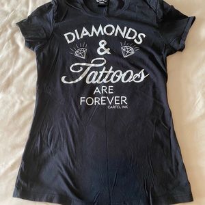Cartel Ink Diamonds are Forever Babydoll Tee